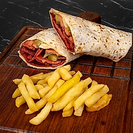 Sucuk Dürüm+Patates Kızartması